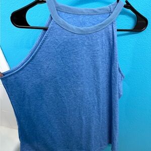 Women's Blue Sleeveless Top Racerback